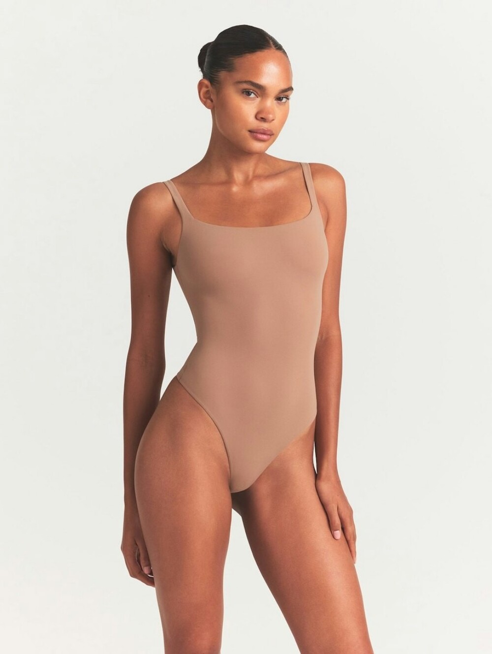 SKIMS Fits Everybody Square Neck Bodysuit - Sienna